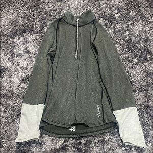 High Quality Craft Gray and White Quarter-Zip Pullover